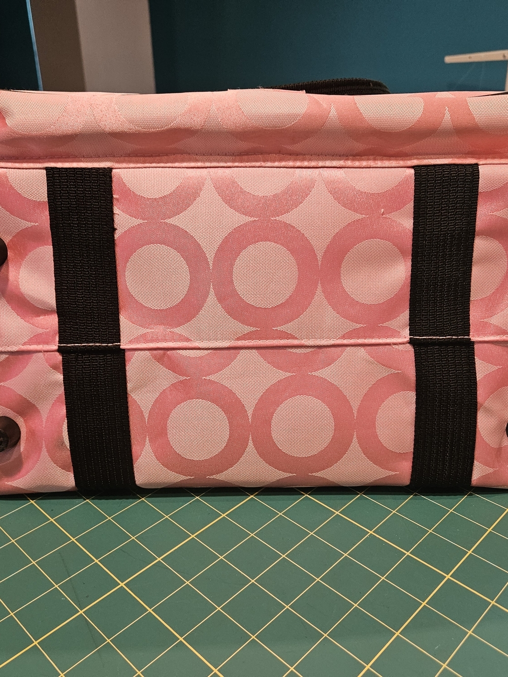 Janome Pink Circle Pattern Sewing Machine Tote Bag - Picture 11 of 11